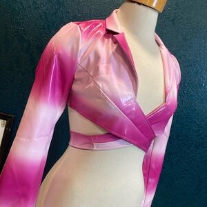 Small dolls kill pleather coat